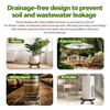Plant Saucer 16" Rolling Plant Caddy Rolling Plant Stand with