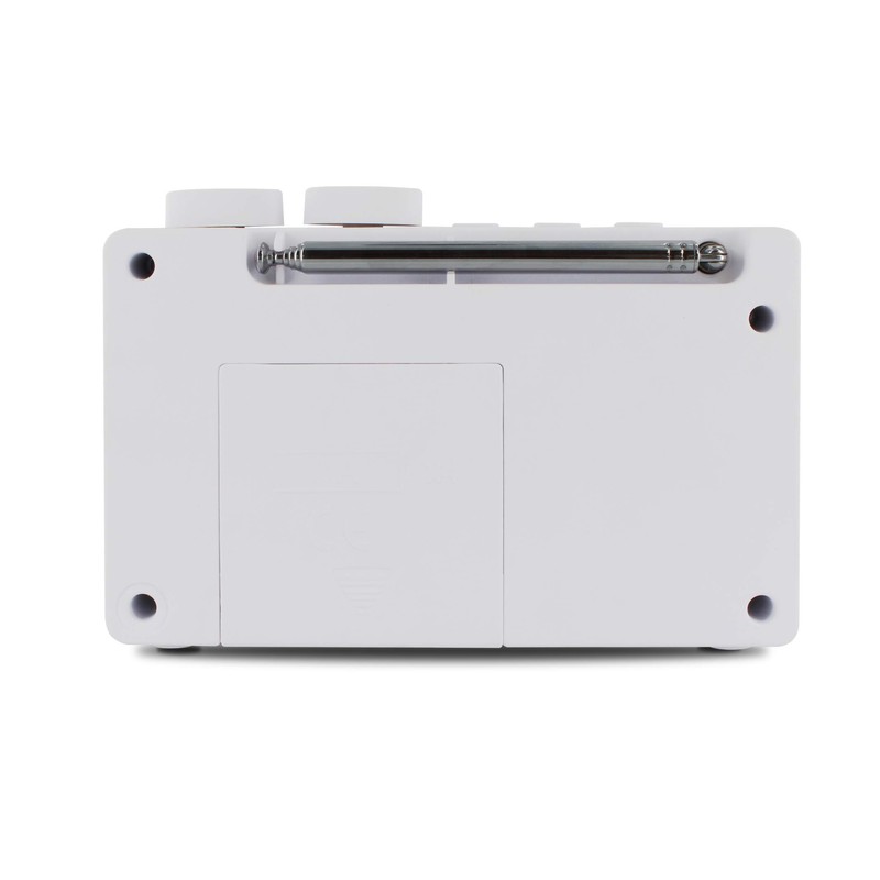 METRONIC 477252 DAB Radio (DAB+, FM, Portable, Block Design) White