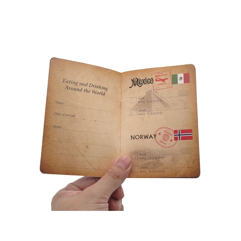 Drinking Around The World Passport With Cover, Pen & Lanyard