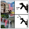 NELXINJO 6FT Stainless Steel Flag Pole Kit with Bracket for