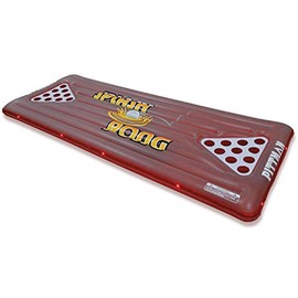 Pittman Outdoors Splash Pong Inflatable Floating Beer Pong Table with LED Lights, 2 Person, Multi (PPI SPLTE)