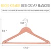TOPIA HANGER American Red Cedar Wooden Hangers, Clothes Hangers for