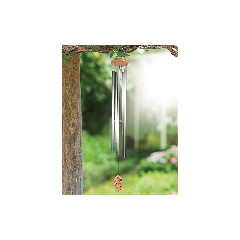 Sunset Vista Designs Silver Classic Wind Chime, Extra Large