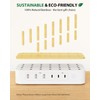 VisionSync VisionSync Bamboo 60W 6 Port USB C Ladestation f1r