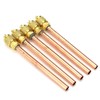 FEVERWORK 5pcs Metal One-Way Air Valve Air Conditioning Refrigeration Service