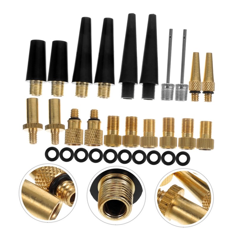 BESPORTBLE 2sets Adapter Tools Ball Pump Needle Bike Tire Pump