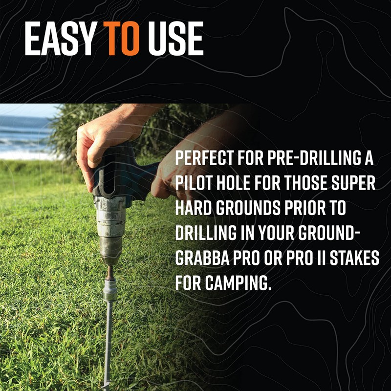 GroundGrabba Steel Masonry Drill Bit (24 Inch SDS Shank)