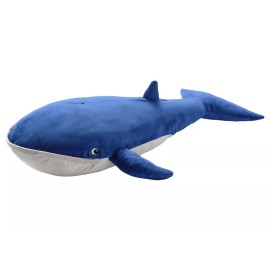 IKEA Blue Ocean Whale Sea Soft Toy Plush Animal Kids New 39"