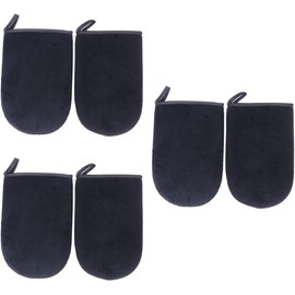 Abaodam 6 Piezas Guante Bronceador sin Sol Negro de Esponja para Aplicador Cómodo, Fácil de Usar, Acabado Uniforme, Formato Práctico
