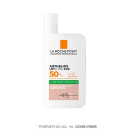 La Roche-Posay Anthelios UVMune 400 Oil Control Fluido FPS50+ Con Color, Protector Solar, 12 Horas de Protección con Efecto Matificante, Control de Exceso de Grasa en la Piel, Acabado Seco, 50 ml
