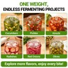 3-Pack Glass Fermentation Weights for Gallon Jars – 3.7 Inch