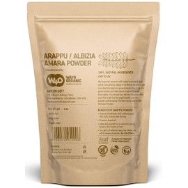 Arappu/Albizia Amara Powder 8 Oz, Natural Shampoo & Conditioner for hair repair, Scalp Care, Haircare, Prevents Dandruff, Damaged Hair Treatment, Hair Growth Products Both for Men & Women -Way4Organic