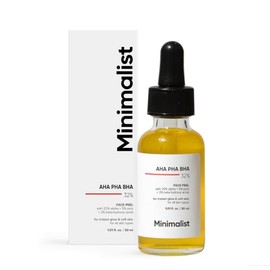 Minimalist 32% AHA PHA BHA Peeling Solution for Glowing Skin, Smooth Texture & Pore Cleansing | Weekend Facial Exfoliant or Peel |30 ml (Pack of 1)