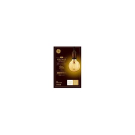 LED Vintage Light Bulb, G30, Warm White, Amber Bulb, 400 Lumens, 5.5-Watt