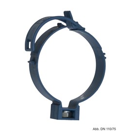 Poloplast POLO-CLIP Clamp with Nut DN 50/40/32, M10 Black