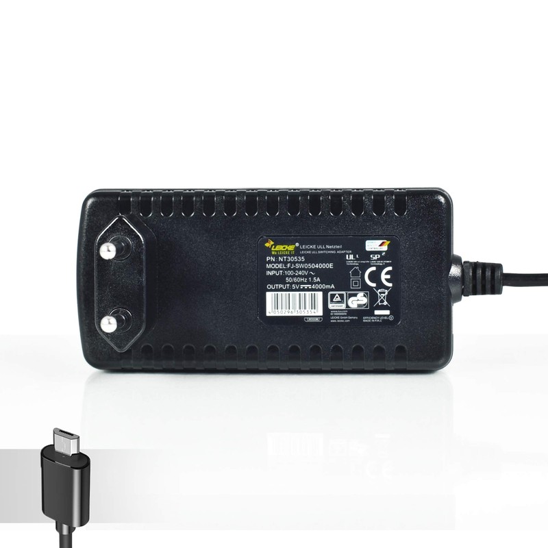 LEICKE 20W Power Supply 5V 4A Micro USB | With