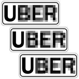 3PCS Delivery Vehicle Car Magnet, Flex Driver Car Signs, Delivery Driver Magnetic Signs Car Door and Bumper Sign, High Reflective Waterproof Weather-Resistant