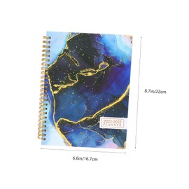 Operitacx Roll Agenda Notebook Weekly Planner Note Plan Memo Note Agendas Day 2023 Planner Calendar Budget Binder Vintage Calendars Work Calendar Time Coil Schedule Note Book of Slots Iron