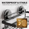 LEVERLOC Shower Caddy Suction Cup, 2 Pack Shower Shelves for