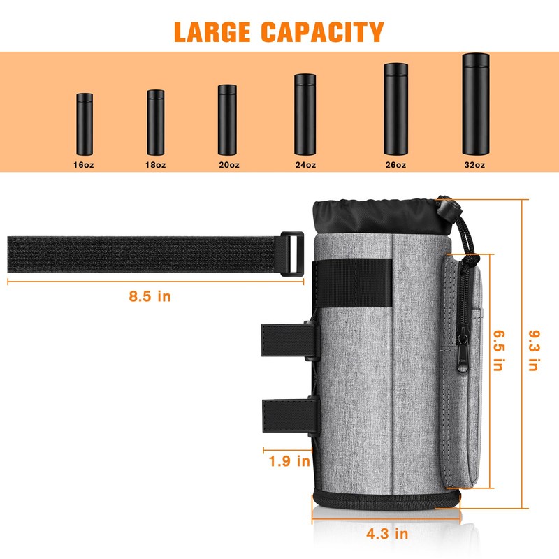 FINPAC FINPAC Cup Holder for Bike, Universal Water Bottle Holder