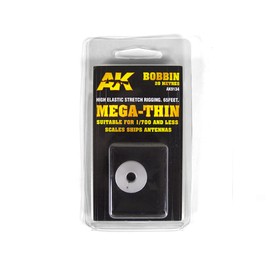 AK Interactive Elastic Rigging Bobbin Mega-Thin for 1:700 or Smaller - 20m / 66ft