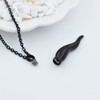Italian Horn Cremation Jewelry for Ashes Stainless Steel Pepper Cremation
