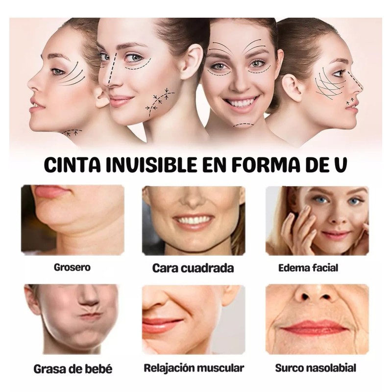 Universo en Linea 40 Parches V Cuidado Facial Invisibles Arrugas