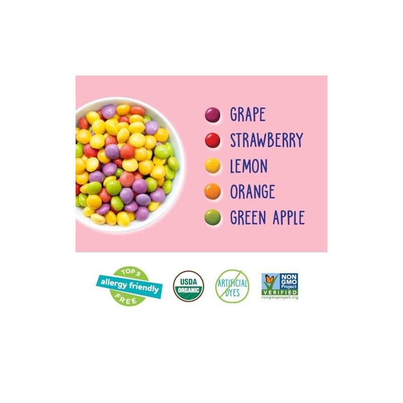 YumEarth Giggles Fruity Candy Pack Organic Vegan Allergy Friendly Treats