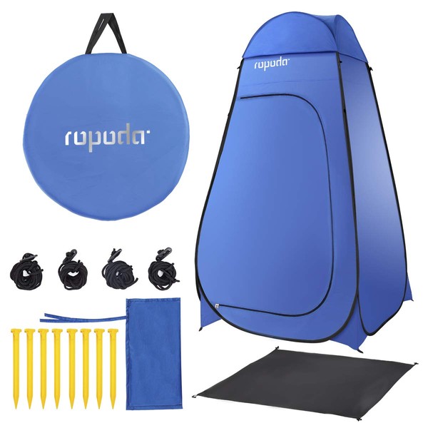 ropoda Pop Up Tent 83inches x 48inches x 48inches, Upgrade Privacy Tent, Porta-Potty Tent Includes 1 Removable Bottom,8 Stakes,1Removable Rain Cover,1 Carrying Bag