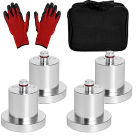 Jack Pucks Compatible with Rivian R1T/R1S, Aluminum Lift Adapter Set Heavy Duty Jack Puck Magnetic Adapter 4pcs Floor Jack Lift Point with Storage Case