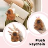 LunarCharm 2 pieces cute capybara keyring, plush toy, capybara cuddly