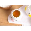LuoCoCo Cute Egg Separator, Ceramics Vomiting Chicken Egg Yolk White
