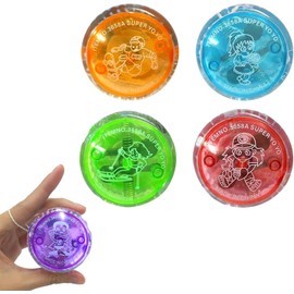 4 Pack Light Up Yo Yo Balls, Flashing Yoyo Toys for Kids, Colorful LED Light Up Yoyo, Perfect for Beginners, Kids, Children's Gift