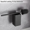BVL BVL Toilet Brush and Holder Black Toilet Bowl Brush