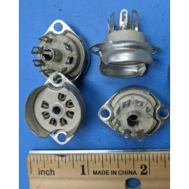 Unbranded 7 pin ceramic vaccume tube socket , 4 pcs