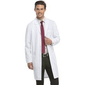 Dickies mens Unisex Plus medical lab coats, White, XXXX-Large US