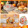 Yungyan 50 Pcs Fall Leaves Party Plates Disposable Thanksgiving Paper