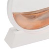 Moving Sand Art Round White Frame 3D High Transparent Glass