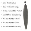 Grey Boho Braiding Hair Pre stretched Curly Braiding Hair Extensions