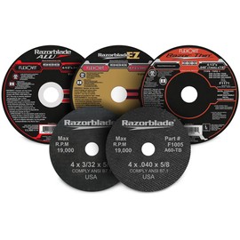 Flexovit® 6" X .045" X 7/8" RAZORBLADE® 60 Grit Aluminum Oxide Grain Reinforced Type 1 Thin Cut-Off Wheel (F1707 Pack of 25)
