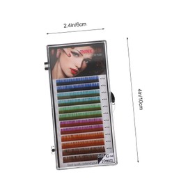 TOVINANNA Colored Lash Extensions False Eyelashes Soft Natural Lash Grafting Kit for Home Salon Use