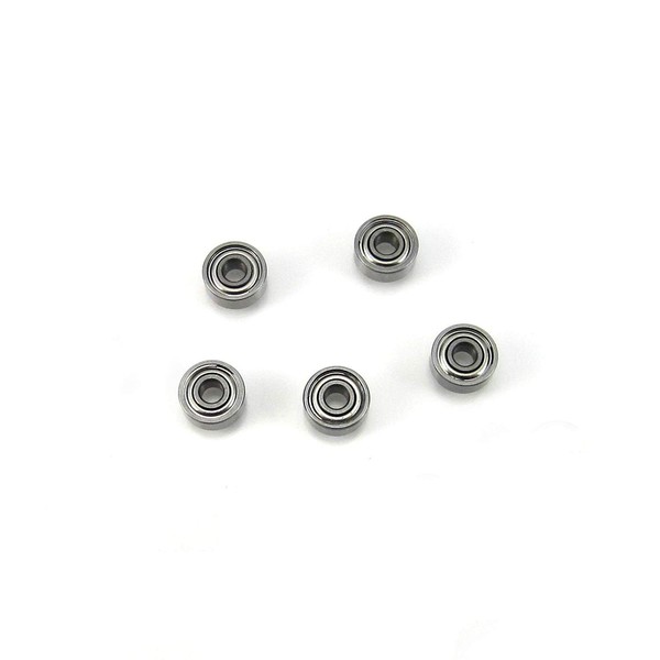 EKIND Miniature Bearings Steel with Double Seals, Inner Diameter 0.1 x Outer Diameter 0.2 x 0.2 inches (3 x 6 x 2.5 mm) (5 Pieces)