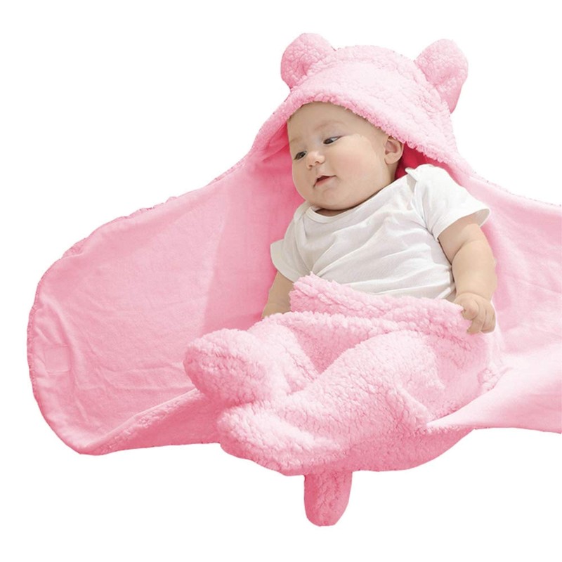 XMWEALTHY Cute Baby Items Newborn Plush Nursery Swaddle Blankets Soft