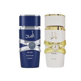 Lattafa Perfumes | 2 pc Set - Yara Moi & Asad Zanzibar - 3.4 oz Per Bottle