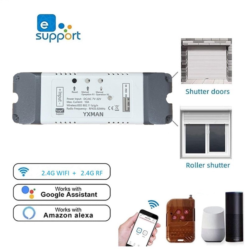Smart WiFi Wireless Relay Switch Module，2 Channel USB 5V or