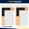 10x10 L Post Bracket 4PCS, L Flat Mending Plate for