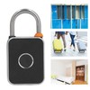 Fingerprint Padlock Waterproof Rust Resistant Rechargeable LED Indicator Smart Fingerprint