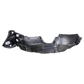 TRQ Front Left Inner Fender Liner Black Drivers Side Compatible with 2014-2019 Toyota Highlander TO1248196