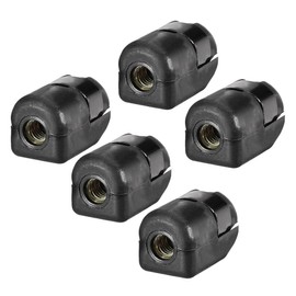 Sourcing Map M6 Internal Screw Fit Black PA66 A5 Gas Spring End Gas Connector