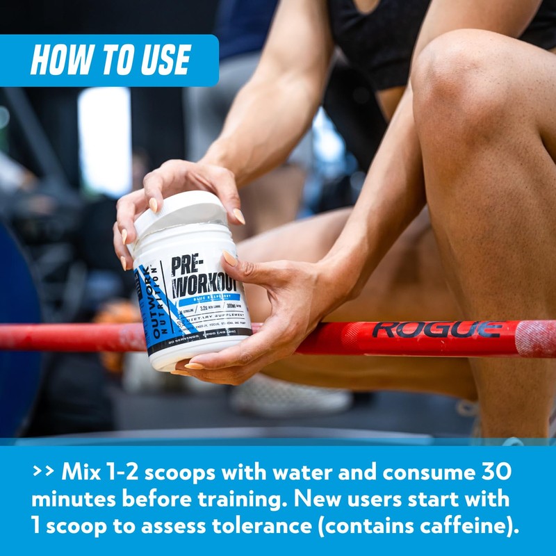 Outwork Nutrition Preworkout for Men & Women - Nootropic Pre